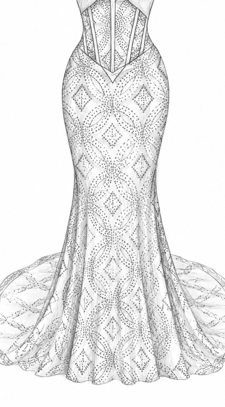 BESPOKE SHAASH DRESS