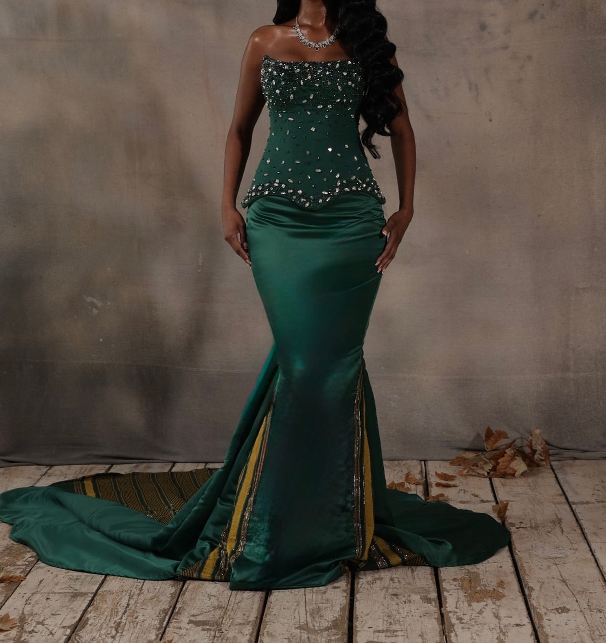 Emerald Green Hido Iyo Dhaqan Dress