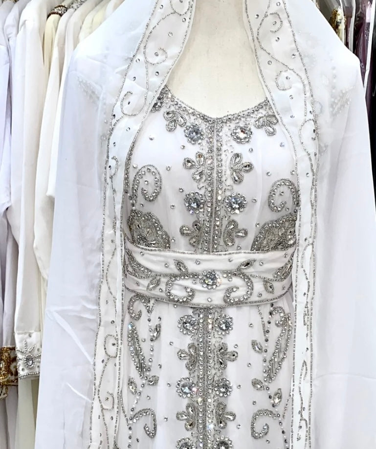 Custom WHITE Nikkah Kaftan