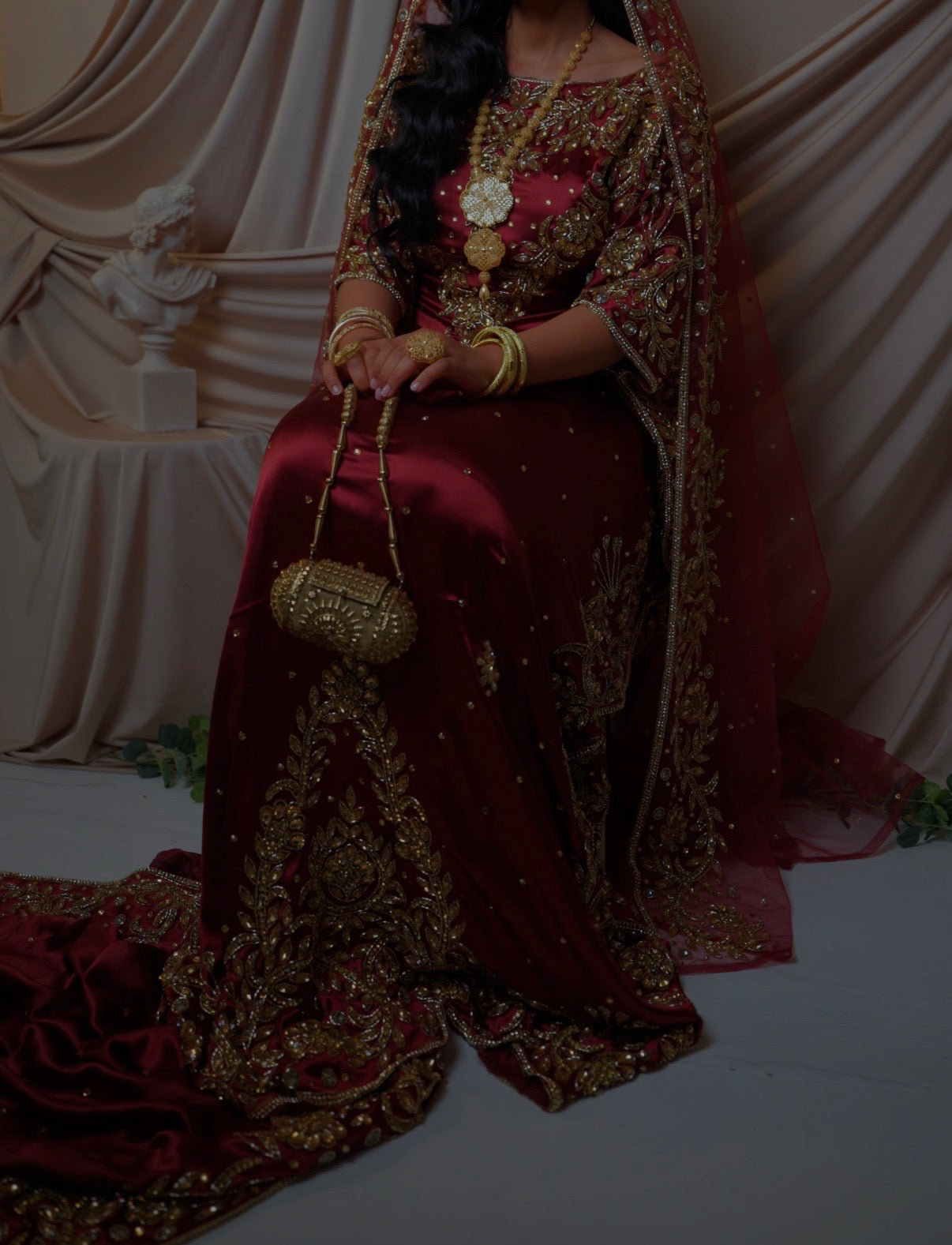 Burgundy Satin Dirac (PRE - ORDER)