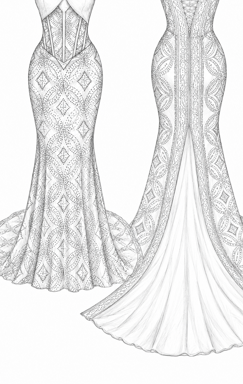 BESPOKE SHAASH DRESS